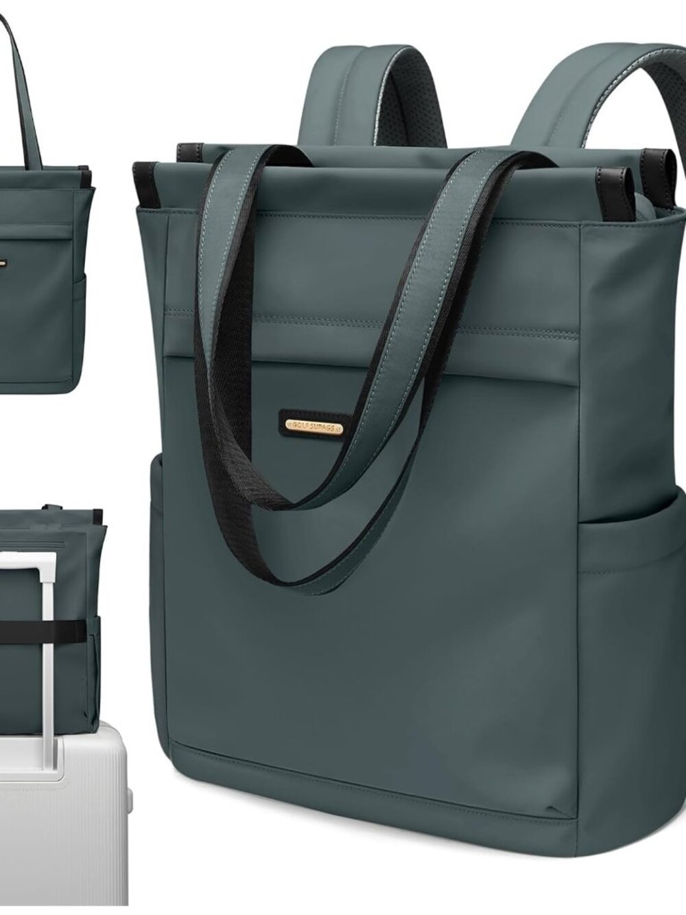 Convertible Laptop Backpack for Women Casual Daypack Notebook Tote Bag for Work